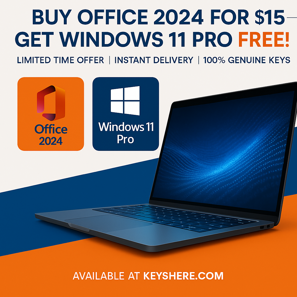 Office 2024 for Only $15 & Get Windows 11 Pro 100% FREE! - KeysHere